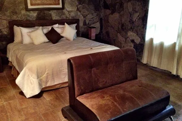 A guest room at Hotel Chipinque
