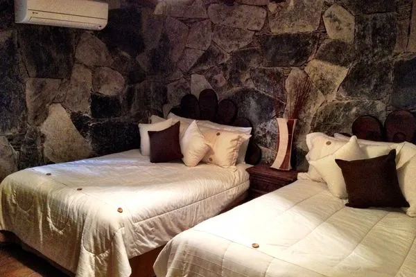 A guest room at Hotel Chipinque