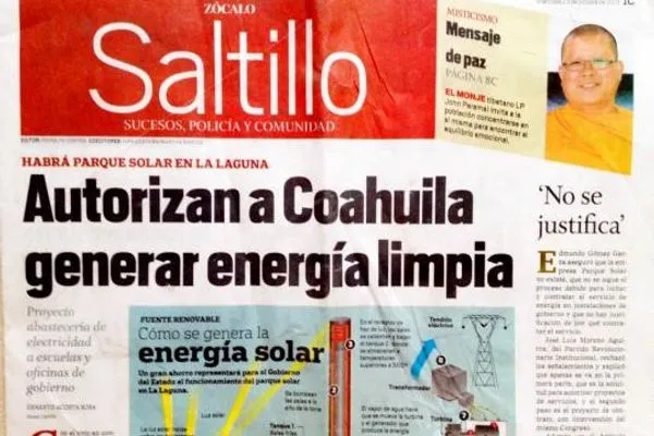Newspaper article about the visit