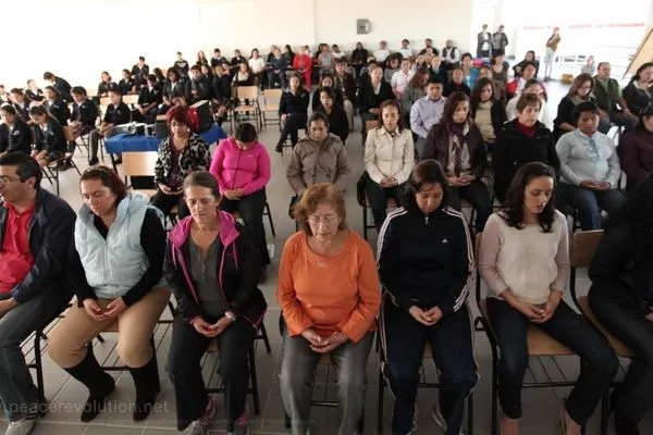 Teaching the students at Colegio San Ángel